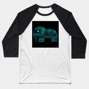 blue parrot elephant ecopop Baseball T-Shirt